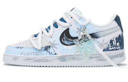 Nike Кроссовки для скейтборда Court Vision 1 Gel Love, нескользящие, низкие, унисекс, сине-белые dh2987-101（team1290-凝爱) | blue white