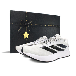 Adidas Кроссовки Duramo RC с противоскользящим покрытием, низкие, унисекс, черные, белые id2702（team737-黑白猎豹礼盒） | black white