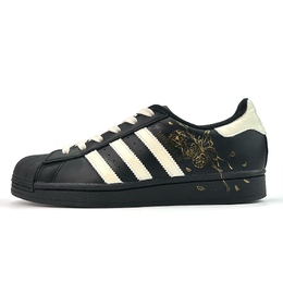 Adidas Низкие кроссовки для скейтбординга SUPERSTAR, унисекс, черные eg4959(team801-蝶恋花) | black