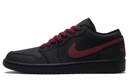 Jordan Баскетбольные кроссовки Air 1 Back To The Past Low Top Vintage унисекс, черные и красные 553558-043(team990-回到过去) | black red