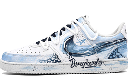 Nike Кроссовки для скейтбординга Court Vision 1 унисекс с низким верхом, белые dh2987-101(team204-激荡水星) | blue white