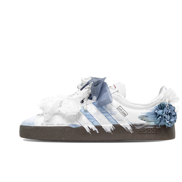 Adidas Кроссовки для скейтбординга VL COURT 2.0 Prayer Flower Trust с противоскользящей подошвой, с низким верхом, унисекс, сине-коричневые hq1802(team821-念花信) | blue brown