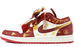 Jordan Баскетбольные кроссовки Air 1 Low Top Vintage унисекс Marriage Red fj3459-160（team975-喜结连理） | wedding red
