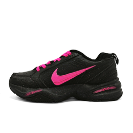 Nike Кроссовки Air Monarch 4 Cranberry Troubles с защитой от скольжения, износостойкие, низкие, массивные, унисекс, черно-розовые 415445-001（team913-蔓越莓烦恼） | black pink
