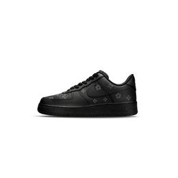 Nike Кроссовки Air Force 1 с антискользящей амортизацией, износостойкие, низкие, для скейтбординга, унисекс, черные cw2288-001(team333-男女款monogra) | black