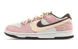 Nike Низкие, износостойкие, противоскользящие, женские, кроссовки для скейтбординга, белые, розовые hv1799-161(team116-小熊双钩) | white pink