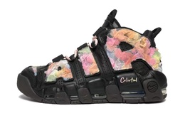 Nike Баскетбольные кроссовки Air More Uptempo Mid Top Vintage, женские, черные dv1137-001(team610-七彩花) | black