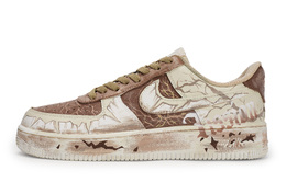 Nike Кроссовки Air Force 1 с антискользящим покрытием, износостойкие, низкие, для скейтбординга, унисекс, коричневые cw2288-111(team171-男女同款裂变) | brown