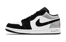 Jordan Баскетбольные кроссовки Air 1 Fearless Anti Slip с низким верхом, износостойкие, унисекс, черно-белые hf3148-106(team701-无畏） | black white