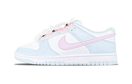 Nike Кроссовки для скейтбординга Dunk Peach Bobo с антискользящим покрытием, износостойкие, женские, цвет Glacier Blue ib7311-100(team1025-蜜桃波波) | glacier blue