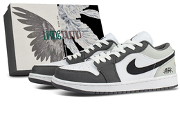 Баскетбольные кроссовки Air 1 Low Top Vintage, унисекс, серые Jordan, Gray 553558-152（team845俱乐部-box） | gray