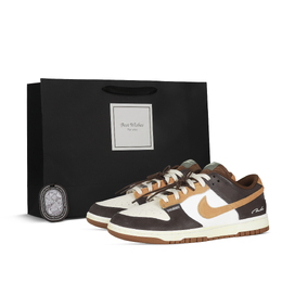 Nike Кроссовки для скейтбординга Dunk Sandalwood с амортизирующим покрытием, противоскользящие, унисекс, коричневые hv1794-211(team368-男女款檀香) | black
