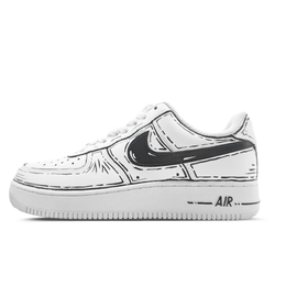 Nike Кроссовки для скейтбординга Air Force 1 Anime The Modern World, нескользящие, белые, унисекс cw2288-111(team786-二次元.现世) | white