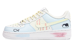 Nike Кроссовки для скейтбординга Air Force 1 с противоскользящим покрытием, износостойкие, унисекс, розовые, синие dd8959-100（team1110-粉蓝鱼跃） | pink blue