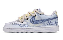 Nike Кроссовки Court Vision 1 Little Blue Sky с противоскользящим покрытием, низкие, для скейтбординга, женские, сине-белые dh3158-101(team580-小蓝天) | blue white