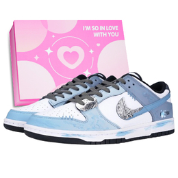 Nike Dunk Special Love износостойкие и легкие низкие кроссовки для скейтбординга унисекс синего цвета dd1391-100（team 969 特殊的爱 box） | blue (box)