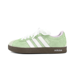 Adidas Кроссовки для скейтбординга VL COURT 2.0 с противоскользящей подошвой и износостойкими резиновыми вставками, белые и зеленые hq1802（team737-柳色青青） | white green
