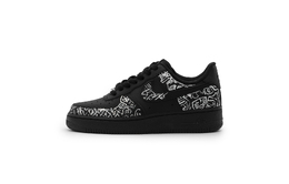 Nike Кроссовки Air Force 1 с антискользящим покрытием, износостойкие, низкие, для скейтбординга, унисекс, черные, белые cw2288-001（team719-黑空军涂鸦） | black white