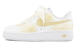 Nike Кроссовки для скейтбординга Air Force 1 с противоскользящим покрытием, женские, белые, желтые hf2016-100(team943-黄玫瑰的故事) | white yellow