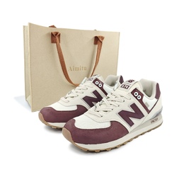 New Balance Кроссовки женские NB 574 Low Top, темно-красные wl574rcf(team793-南城旧事s-box) | dark red