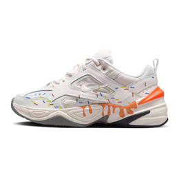 Nike Женские кроссовки M2K Tekno Anti-Slip, износостойкие, низкие, массивные, белые, оранжевые ao3108-001(team181-糖果冰淇淋) | white orange