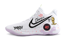 Nike Баскетбольные кроссовки KD Trey 5 IX The Tragedy Of Brooklyn, винтажные, среднего размера, белые, унисекс dj6922-100(team296-布鲁克林之殇) | white