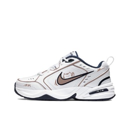 Nike Кроссовки Air Monarch 4 Pointillism Brown Hello Kitty с нескользящей подошвой, износостойкие, унисекс, белые, коричневые 415445-102（team555-棕色哈喽猫） | white brown