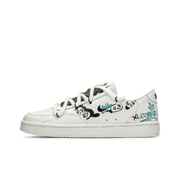 Nike Кроссовки Court Vintage Freedom Panda Pangda Paradise с низким верхом, нескользящие, женские, белые, черные cw1067-100(team202-胖达乐园) | white black
