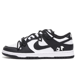 Nike Кроссовки для скейтбординга Dunk "White/Black" с амортизацией, термо-водонепроницаемые, женские, цвет "черный/белый" dd1503-101（team1007-熊猫花花） | black white
