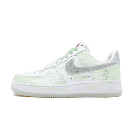 Nike Кроссовки для скейтбординга Air Force 1 Clear Waters Green Lotus с противоскользящим покрытием, износостойкие, женские, зеленые hq3461-191(team499-碧水青荷) | green