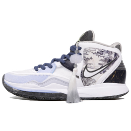 Nike Баскетбольные кроссовки Kyrie 8 Infinity EP Mid top Unisex Blue White dc9134-102(team4-男女水墨瓷器) | light blue