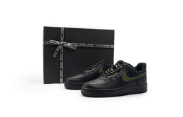 Nike Кроссовки для скейтбординга Air Force 1 с противоскользящим износостойким верхом, унисекс, черные cw2288-001（team719-黑空军五彩sbox） | black