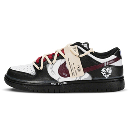 Nike Кроссовки для скейтбординга Dunk Slip с низким дышащим верхом, унисекс, черно-белые dd1391-100（team883旋涡爱恋） | black white