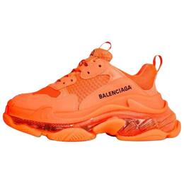 Balenciaga Женские кроссовки Triple S Low Top Chunky, оранжевые 544351w2ff27810