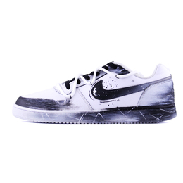 Nike Кроссовки для скейтбординга EBERNON Ink White Pulse, легкие, быстросохнущие, унисекс, черные aq1775-100(team620-墨白脉冲) | black