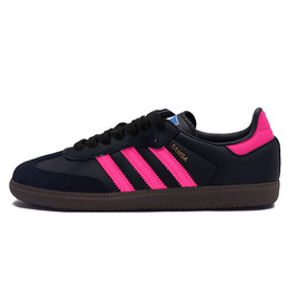 Adidas Кроссовки для скейтбординга SAMBA OG с противоскользящим покрытием, износостойкие, унисекс, розовые, черные b75807(teamy-男女款德训荧光粉) | pink black