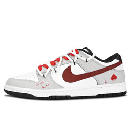 Nike Кроссовки для скейтбординга Dunk Red Peach A с нескользящей подошвой, износостойкие, унисекс, светло-серые dd1391-100（team883- 红桃a） | light gray