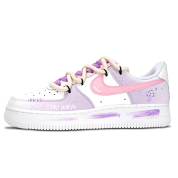 Nike Кроссовки Air Force 1 с антискользящим покрытием, износостойкие, низкие, для скейтбординга, унисекс, светло-фиолетовые dd8959-100（team883-蘑菇屋） | light purple