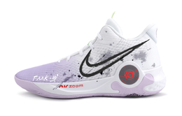Nike Баскетбольные кроссовки KD Trey 5 IX Purple Moon Sky с нескользящей подошвой, винтажные, унисекс, фиолетово-белые dj6922-100(team296-紫月霄) | purple white
