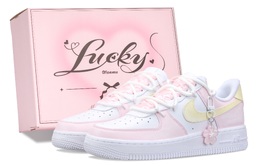 Nike Кроссовки для скейтбординга Air Force 1 Spring Peach, противоскользящие, износостойкие, женские, розовые dd8959-100（team686-春日桃桃） | pink (pink box)