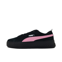 Puma Кроссовки для скейтбординга Smash Platform Raspberry Sweetheart с амортизацией, износостойкие, женские, черно-розовые 366488-02(team271-莓莓甜心) | black pink