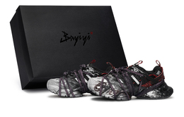 Adidas Кроссовки XLG RUNNER DELUXE с антискользящим покрытием, износостойкие, низкие, унисекс, цвет: черный, красный, серебристый jq2974(team80-男女同款血刃s-box) | black red silver