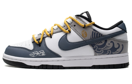 Nike Кроссовки для скейтбординга Dunk с противоскользящим износостойким верхом, унисекс, сине-белые dd1391-100(team98-男女款走蛟) | blue white