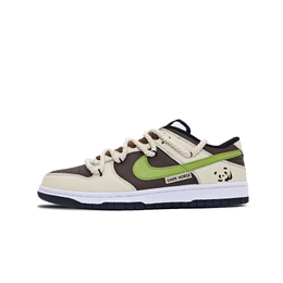 Nike Кроссовки для скейтбординга Dunk Mist Forest, устойчивые к истиранию, низкие, унисекс, коричневые, зеленые hf5441-100(team858-迷雾森林) | brown green