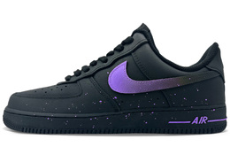 Nike Кроссовки Air Force 1 Fluorescent Purple, износостойкие, низкие, для скейтбординга, унисекс, черные cw2288-001(team732-荧紫) | black