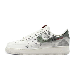 Nike Кроссовки Air Force 1 CNY «Year Of The Snake» с низким антискользящим верхом, износостойкие, унисекс, белые, зеленые hv5979-130(team579-水墨山竹) | white green