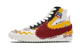 Nike Кроссовки Blazer Slip Mid Top для скейтбординга унисекс, белые, красные dd3111-100（team443-群马s15） | white red