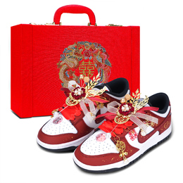 Nike Кроссовки для скейтбординга Dunk, устойчивые к истиранию, низкие, унисекс, красные, белые dd1391-100(team971-同心结-礼盒3) | red white