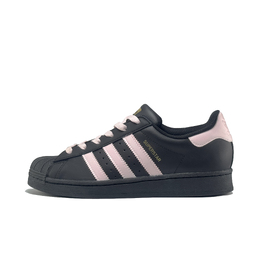 Adidas SUPERSTAR Made In Speed News Нескользящие износостойкие низкие кроссовки для скейтбординга для женщин, черные, розовые eg4959(team789-黑粉甜妹) | black pink