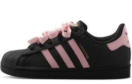 Adidas Низкие противоскользящие износостойкие кроссовки для скейтбординга SUPERSTAR Sweet Wild Berry унисекс, черные, розовые eg4959（team375-男女同款甜乐野莓） | black pink